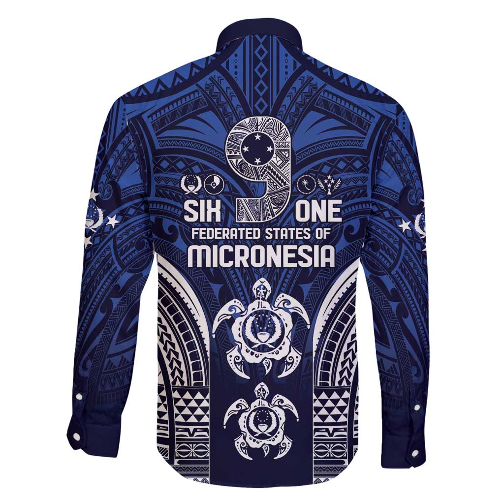 FSM Pohnpei States Family Matching Off Shoulder Short Dress and Hawaiian Shirt Micronesia Six 9 One Polynesian Tribal Pattern LT9 - Polynesian Pride