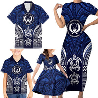 FSM Pohnpei States Family Matching Short Sleeve Bodycon Dress and Hawaiian Shirt Micronesia Six 9 One Polynesian Tribal Pattern LT9 - Polynesian Pride