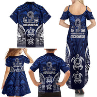 FSM Pohnpei States Family Matching Summer Maxi Dress and Hawaiian Shirt Micronesia Six 9 One Polynesian Tribal Pattern LT9 - Polynesian Pride
