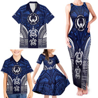 FSM Pohnpei States Family Matching Tank Maxi Dress and Hawaiian Shirt Micronesia Six 9 One Polynesian Tribal Pattern LT9 - Polynesian Pride