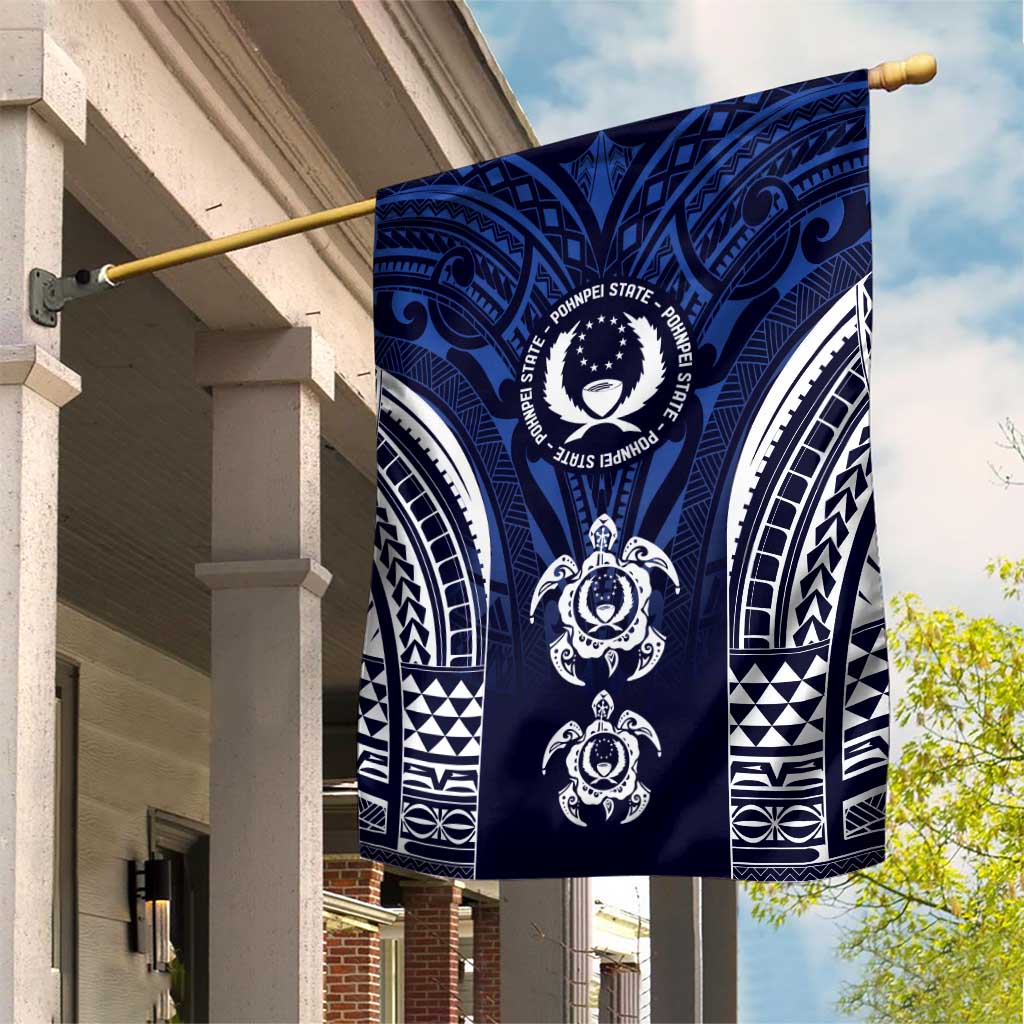 FSM Pohnpei States Garden Flag Micronesia Six 9 One Polynesian Tribal Pattern