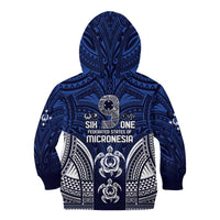 FSM Pohnpei States Kid Hoodie Micronesia Six 9 One Polynesian Tribal Pattern LT9 - Polynesian Pride