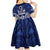 FSM Pohnpei States Kid Short Sleeve Dress Micronesia Six 9 One Polynesian Tribal Pattern