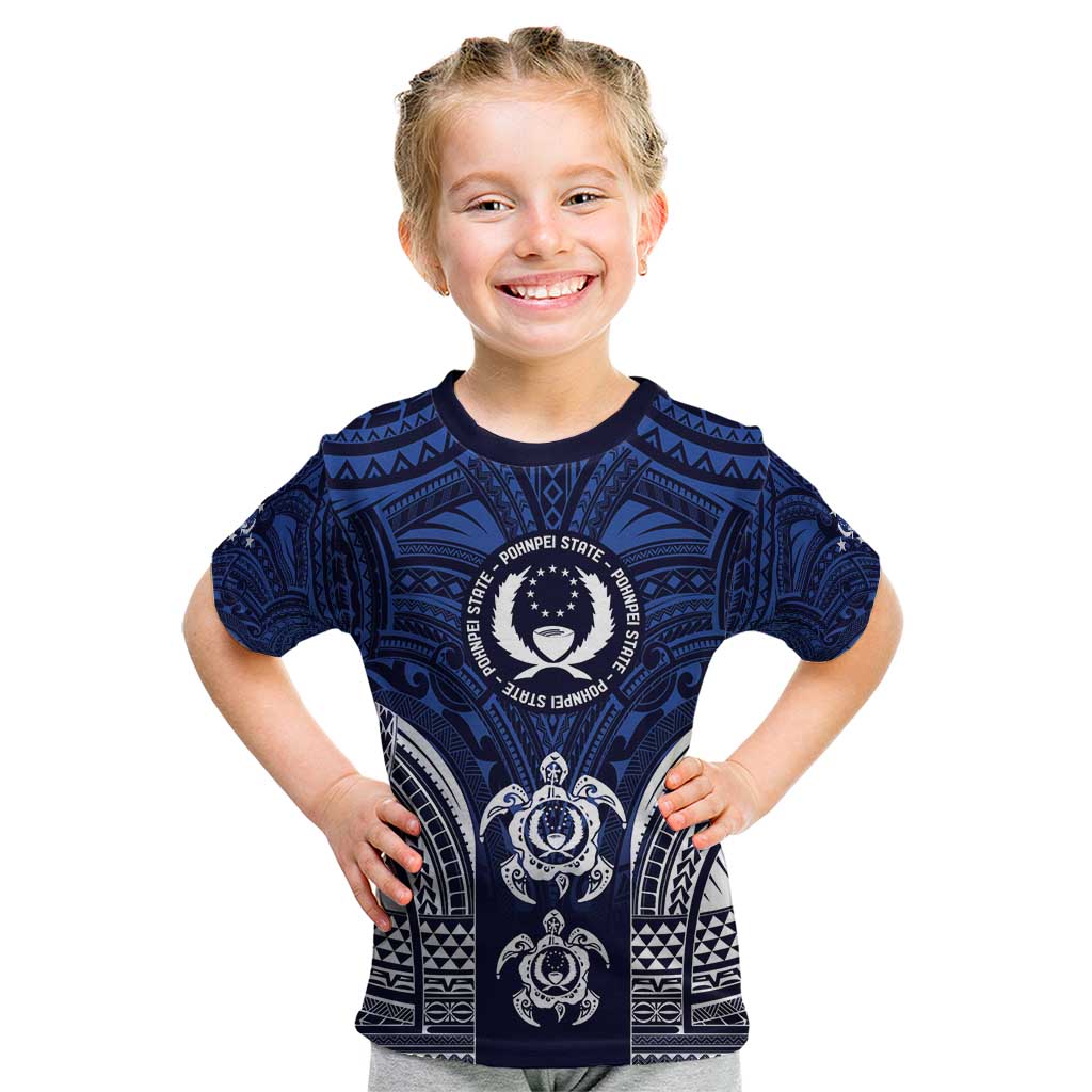 FSM Pohnpei States Kid T Shirt Micronesia Six 9 One Polynesian Tribal Pattern