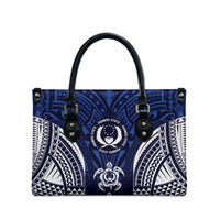 FSM Pohnpei States Leather Bag Micronesia Six 9 One Polynesian Tribal Pattern - Polynesian Pride