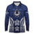 FSM Pohnpei States Long Sleeve Polo Shirt Micronesia Six 9 One Polynesian Tribal Pattern