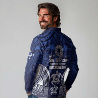 FSM Pohnpei States Long Sleeve Polo Shirt Micronesia Six 9 One Polynesian Tribal Pattern