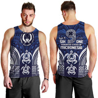 FSM Pohnpei States Men Tank Top Micronesia Six 9 One Polynesian Tribal Pattern