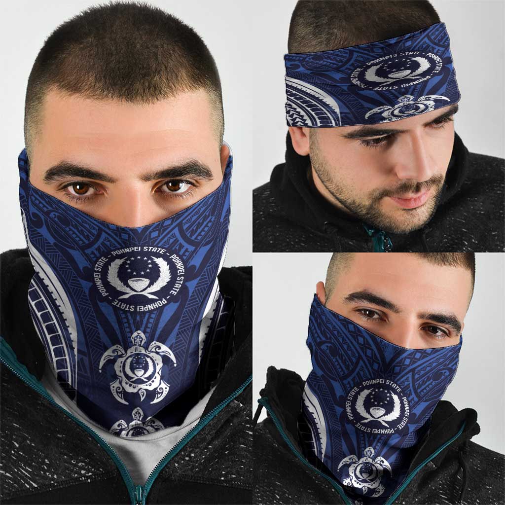 FSM Pohnpei States Neck Gaiter Micronesia Six 9 One Polynesian Tribal Pattern - Polynesian Pride