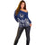 FSM Pohnpei States Off Shoulder Sweater Micronesia Six 9 One Polynesian Tribal Pattern