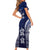 FSM Pohnpei States Short Sleeve Bodycon Dress Micronesia Six 9 One Polynesian Tribal Pattern