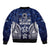 FSM Pohnpei States Sleeve Zip Bomber Jacket Micronesia Six 9 One Polynesian Tribal Pattern