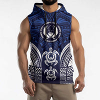FSM Pohnpei States Sleeveless Hoodie Micronesia Six 9 One Polynesian Tribal Pattern - Polynesian Pride