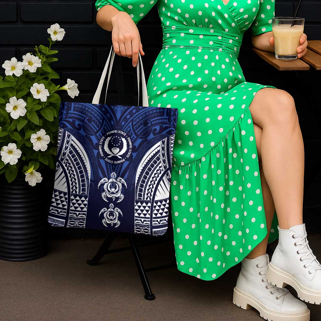 FSM Pohnpei States Tote Bag Micronesia Six 9 One Polynesian Tribal Pattern - Polynesian Pride