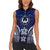 FSM Pohnpei States Women Sleeveless Polo Shirt Micronesia Six 9 One Polynesian Tribal Pattern