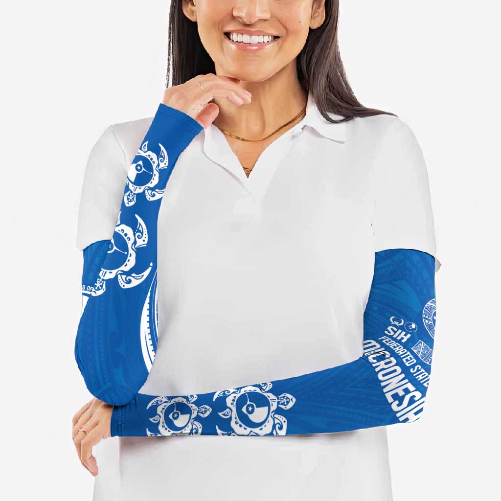FSM Yap States Arm Sleeves Micronesia Six 9 One Polynesian Tribal Pattern - Polynesian Pride