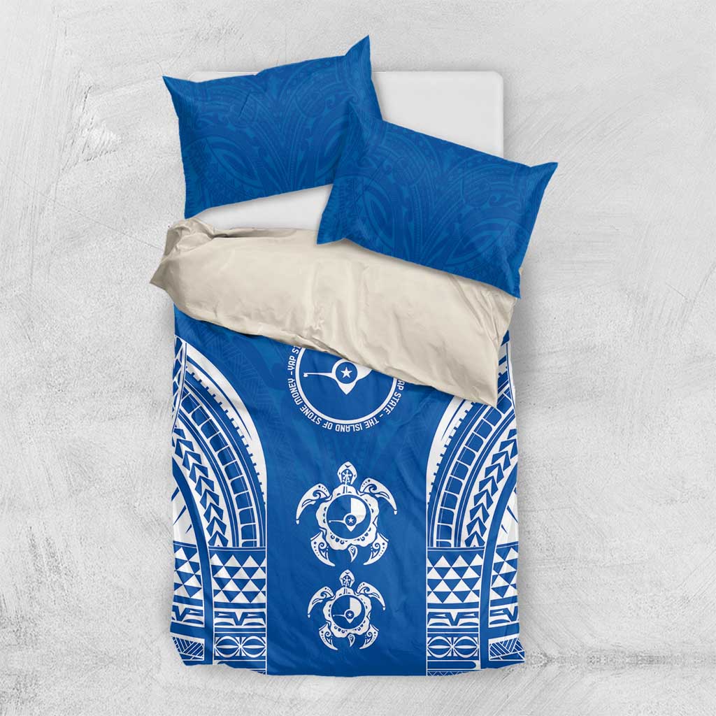 FSM Yap States Bedding Set Micronesia Six 9 One Polynesian Tribal Pattern