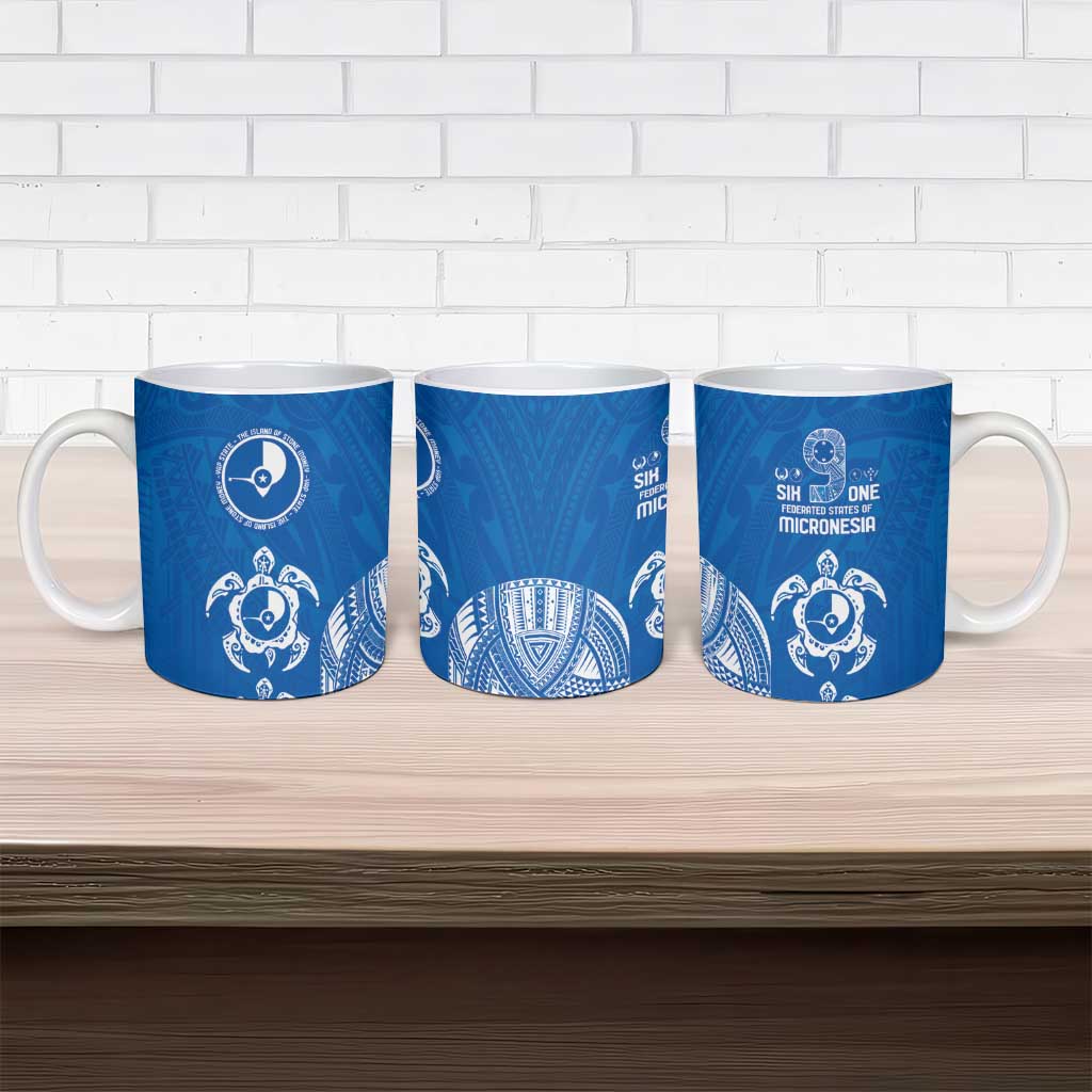 FSM Yap States Ceramic Mug Micronesia Six 9 One Polynesian Tribal Pattern - Polynesian Pride
