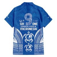 FSM Yap States Family Matching Off Shoulder Maxi Dress and Hawaiian Shirt Micronesia Six 9 One Polynesian Tribal Pattern LT9 - Polynesian Pride