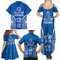 FSM Yap States Family Matching Summer Maxi Dress and Hawaiian Shirt Micronesia Six 9 One Polynesian Tribal Pattern LT9 - Polynesian Pride