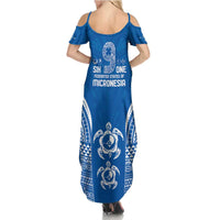 FSM Yap States Family Matching Summer Maxi Dress and Hawaiian Shirt Micronesia Six 9 One Polynesian Tribal Pattern LT9 - Polynesian Pride