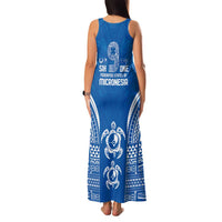 FSM Yap States Family Matching Tank Maxi Dress and Hawaiian Shirt Micronesia Six 9 One Polynesian Tribal Pattern LT9 - Polynesian Pride