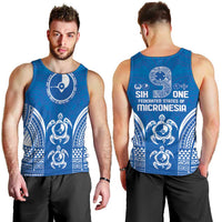 FSM Yap States Men Tank Top Micronesia Six 9 One Polynesian Tribal Pattern