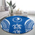 FSM Yap States Round Carpet Micronesia Six 9 One Polynesian Tribal Pattern