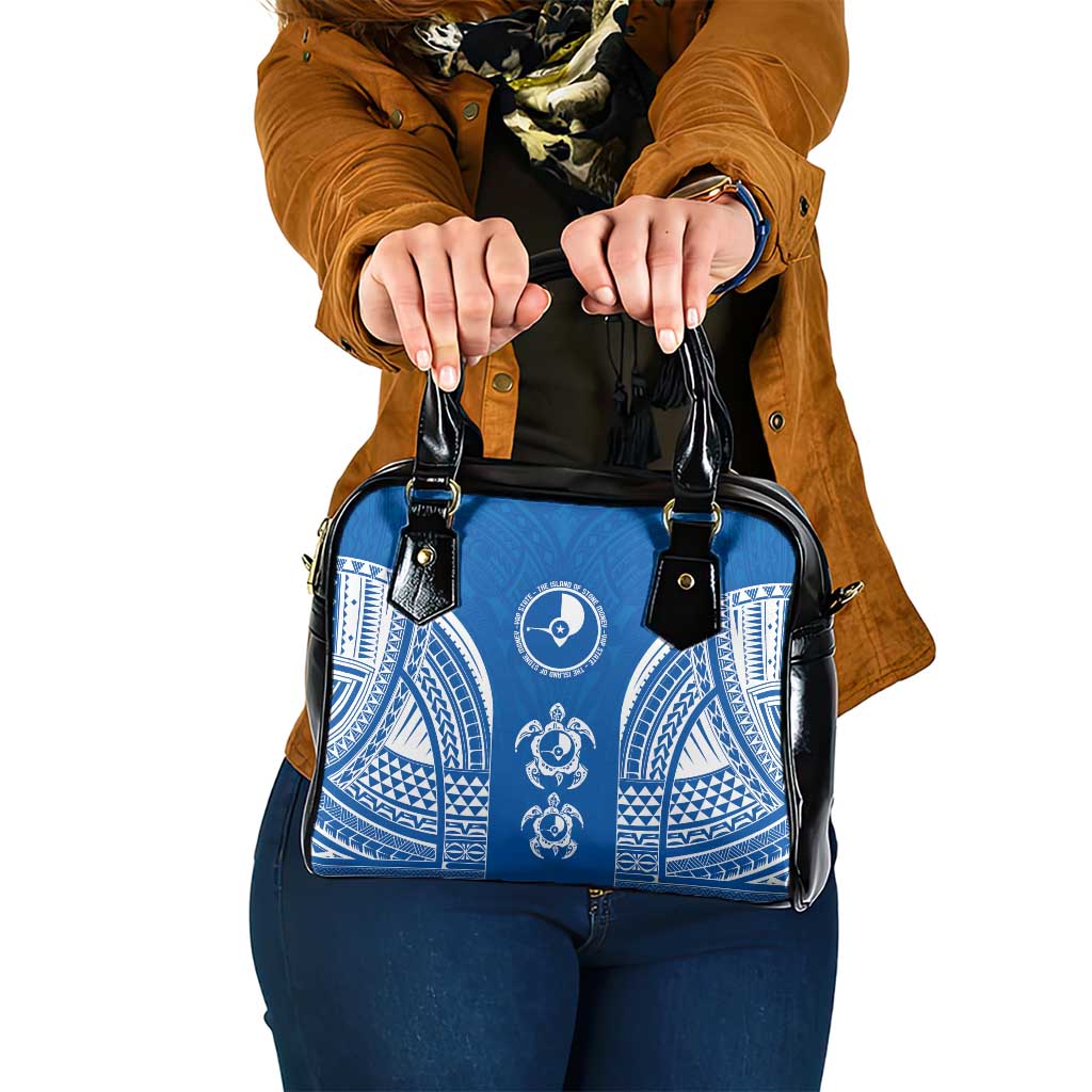 FSM Yap States Shoulder Handbag Micronesia Six 9 One Polynesian Tribal Pattern