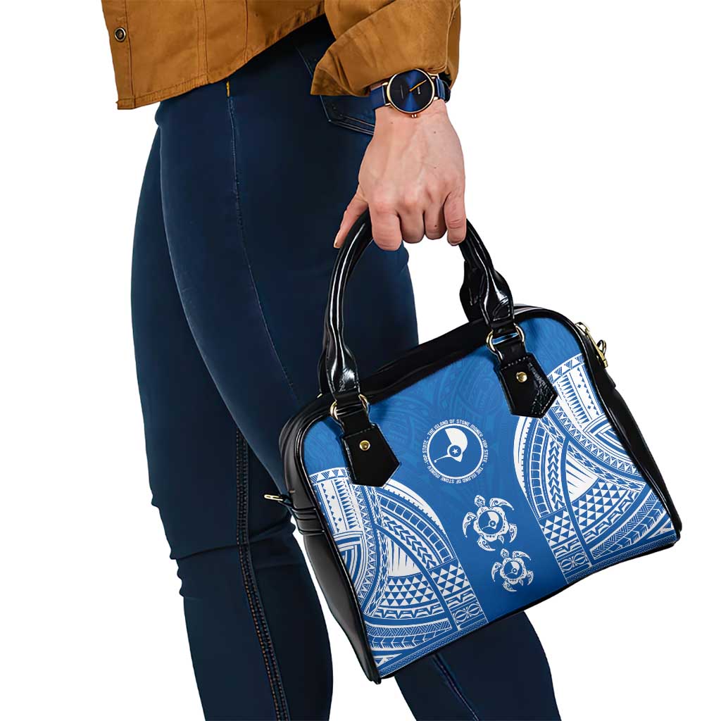 FSM Yap States Shoulder Handbag Micronesia Six 9 One Polynesian Tribal Pattern