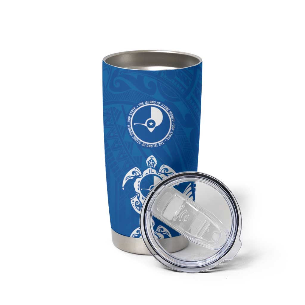 FSM Yap States Tumbler Cup Micronesia Six 9 One Polynesian Tribal Pattern