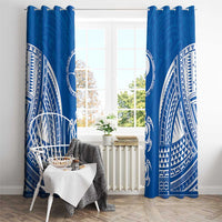 FSM Yap States Window Curtain Micronesia Six 9 One Polynesian Tribal Pattern