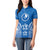 FSM Yap States Women Polo Shirt Micronesia Six 9 One Polynesian Tribal Pattern