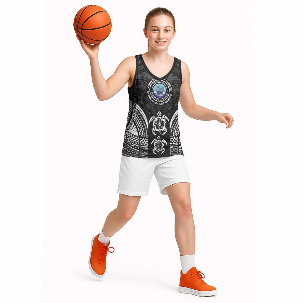FSM Micronesia Six 9 One Basketball Jersey Polynesian Tribal Pattern - Polynesian Pride