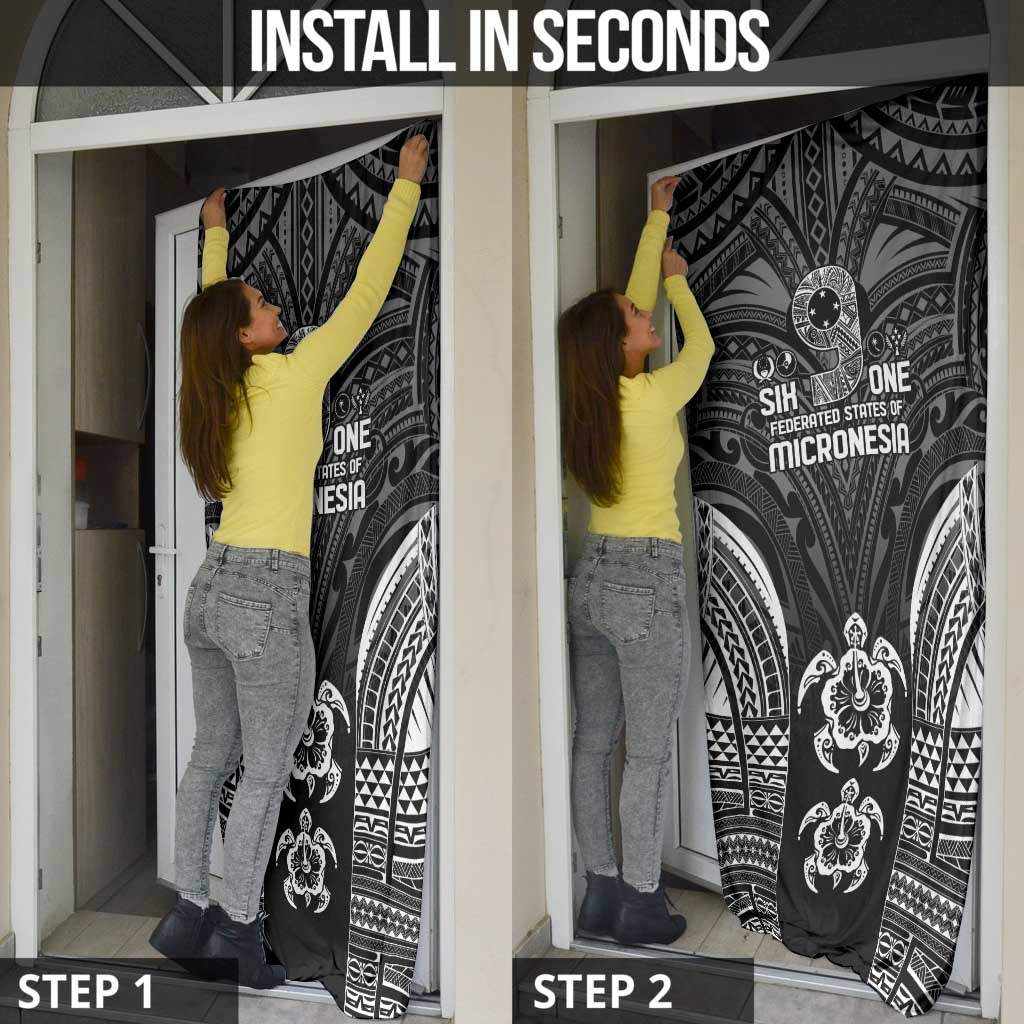 FSM Micronesia Six 9 One Door Cover Polynesian Tribal Pattern - Polynesian Pride