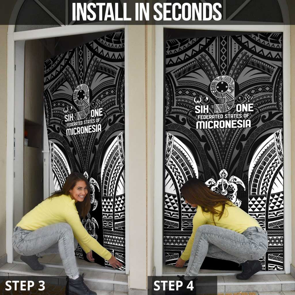 FSM Micronesia Six 9 One Door Cover Polynesian Tribal Pattern - Polynesian Pride