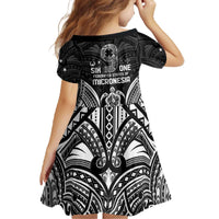 FSM Micronesia Six 9 One Family Matching Off The Shoulder Long Sleeve Dress and Hawaiian Shirt Polynesian Tribal Pattern LT9 - Polynesian Pride
