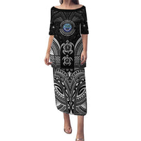 FSM Micronesia Six 9 One Puletasi Polynesian Tribal Pattern