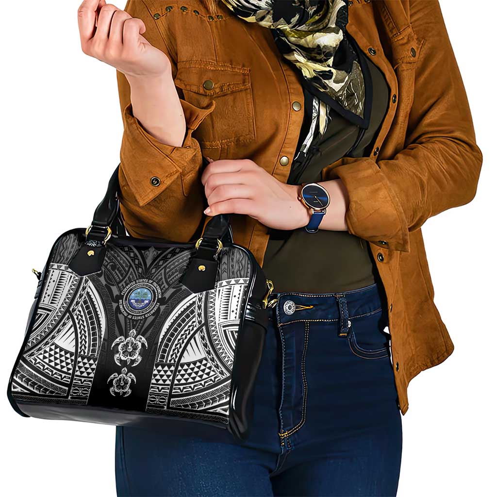 FSM Micronesia Six 9 One Shoulder Handbag Polynesian Tribal Pattern