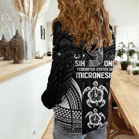 FSM Micronesia Six 9 One Women Casual Shirt Polynesian Tribal Pattern LT9 - Polynesian Pride