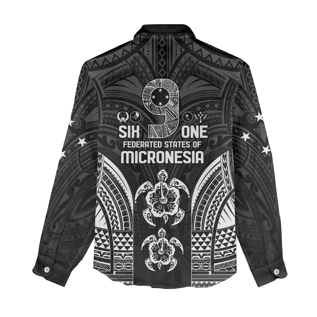 FSM Micronesia Six 9 One Women Casual Shirt Polynesian Tribal Pattern LT9 - Polynesian Pride