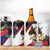 American Samoa Flag Day Since 1900 4 in 1 Can Cooler Tumbler Samoa Muamua Le Atua Tropical Flowers