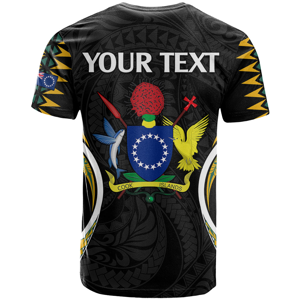 Custom Polynesian Pride Mangaia Island T Shirt Cook Islands Tribal Wave Style LT9 - Polynesian Pride