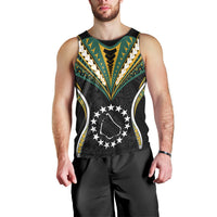 Polynesian Pride Manihiki Island Men Tank Top Cook Islands Tribal Wave Style LT9 - Polynesian Pride