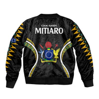 Polynesian Pride Mitiaro Island Bomber Jacket Cook Islands Tribal Wave Style LT9 - Polynesian Pride
