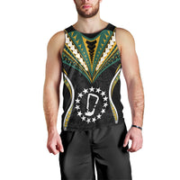 (Personalised) Polynesian Pride Rakahanga Island Men Tank Top Cook Islands Tribal Wave Style LT9 - Polynesian Pride
