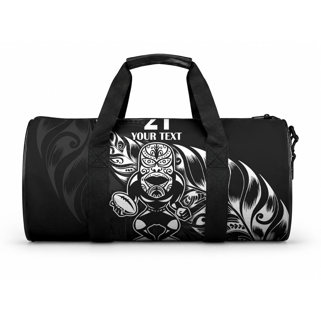 Custom New Zealand Black Fern Rugby Duffle Bag LT9 One size Black - Polynesian Pride