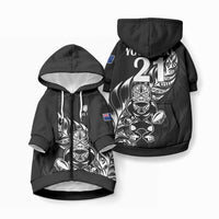 Custom New Zealand Black Fern Rugby Pet Hoodie