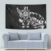 New Zealand Rugby Custom Tapestry Opango All Black Fern LT9 - Polynesian Pride
