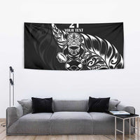 New Zealand Rugby Custom Tapestry Opango All Black Fern LT9 - Polynesian Pride